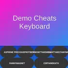 Cheats Keyboard Demo for Vice
